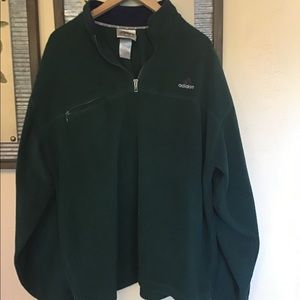 Adidas fleece 1/4 zip up jacket size XL